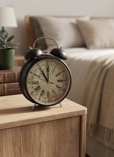 lidl ger za drvo: Stoni sat, bоја - Crna, Novo — 1