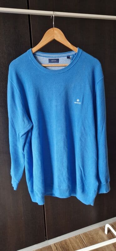 Farmerke: Džemper, 2XL, Gant, bоја - Svetloplava, Pamuk — 2