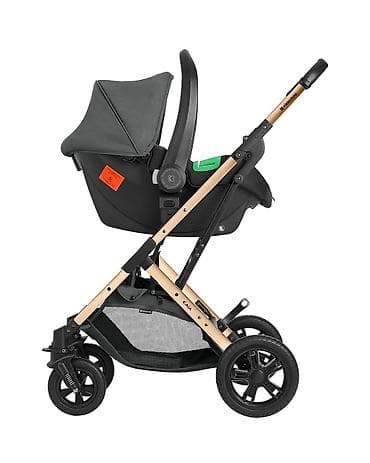 polovna bebi kolica: Kikka Boo Kaia – premium 3u1 kolica sa I-Size auto sedištem, dark grey — 4