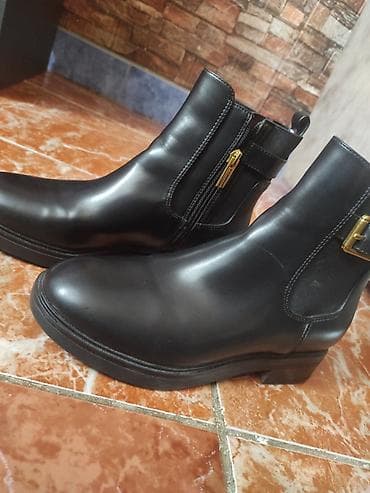 polovno ski odelo: Tommy Hilfiger ženske kožne gležnjače - Model: klasične crne — 4