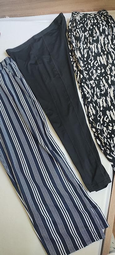 lanene bele pantalone: Lot ženske odeće – pantalone/helanke (više modela i dezena) - Lagane — 1
