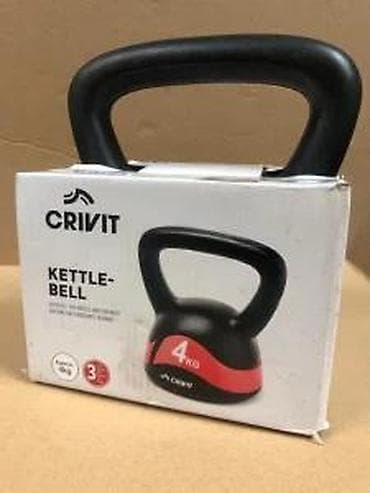 ruski dvogled: CRIVIT Kettlebell 4 kg - Težina: 4 kg (označeno na proizvodu) - — 6