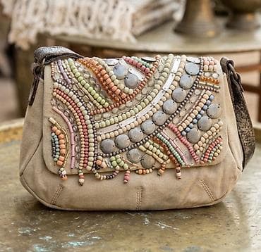 Unikatna torba preko ramena sa ručno rađenim ukrasima - Materijal