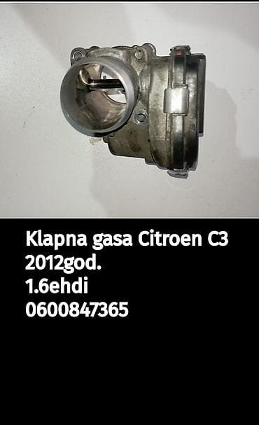 tavanske stepenice u bih: Klapna gasa za Citroën C3 (2012), motor 1.6 e-HDi. - Originalni deo – — 1