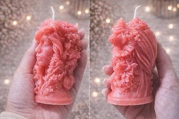 Dekorativna sveća – skulpturalna bista - Ručno livena sveća u obliku