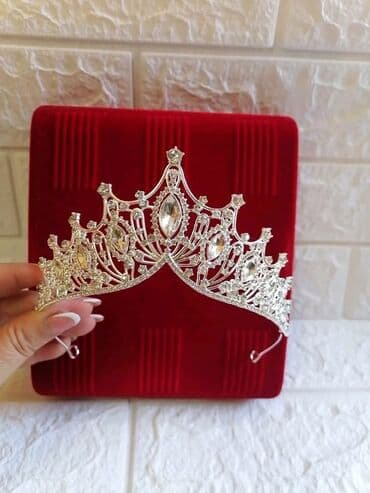 srebrna ogrlica sa krsticem: Hair crown, Handmade, color - Silver — 4