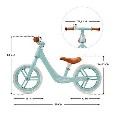 decije sediste za bicikl: Kinderkraft Fly Plus balans bicikl – baby blue Lagani balans bicikl — 5
