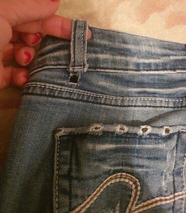 pocepane pantalone: 26, Jeans, Regular rise, Straight — 7