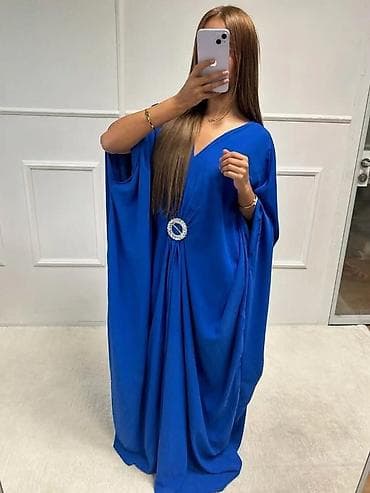 Elegantna kaftan/abaja haljina sa ukrasnom kopčom gs - Model: široka