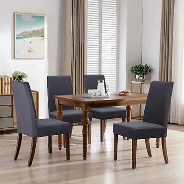 Storage boxes: Navlaka za trpezarijsku stolicu – rastegljiva, teksturisana gs - — 3