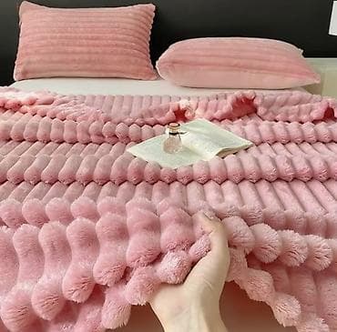 domaca jaja cena: Luksuzni prekrivač/ćebe sa – reljefna „bubble“/rebrasta tekstura - — 2