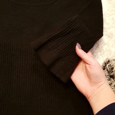 leprsave duge haljine: H&M S (EU 36), color - Black, Long sleeves — 4