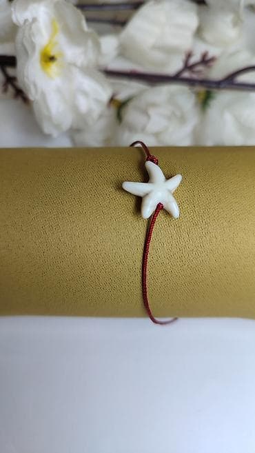 crvene bokserice: Narukvica sa morskom zvezdom – minimalistički letnji aksesoar - — 6