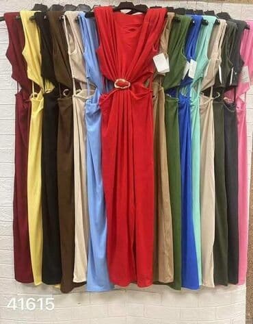 One size, color - Red, Evening, Without sleeves