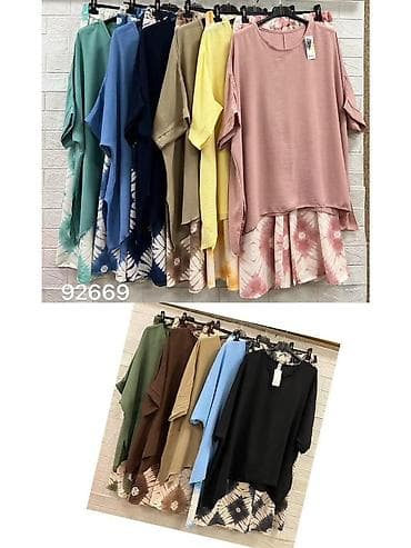 Men's Clothing: Komplet ženska tunika + široke pantalone Emi Moda (Made in Italy)gs - — 3