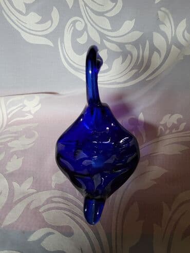 murano lusteri: Murano figura,pepeljara labud duvano staklo 70te. Figura,pepeljara — 10