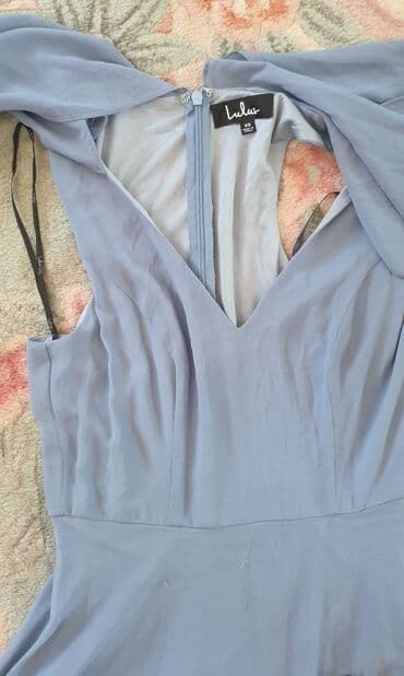 kaput sa dva lica: S (EU 36), color - Light blue, Evening, With the straps — 5