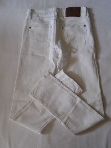 zvonarice pantalone: Nove bele farmerke original Crocker, pamuk 99% i 1% elastina. Poluobim — 6