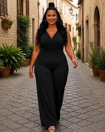 kompleti za svadbu za punije dame: 08. ZA PUNIJE DAME ✨ KOMBINEZON 💫💫💫 4.900 DIN Veličine: XL • 2XL • — 4