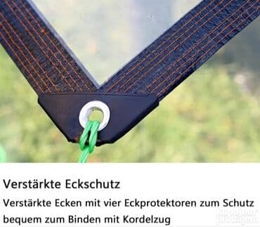 paviljon forma ideale: Prozirna cerada sa ušicama, providna cerada, vodootporna prozirna — 2