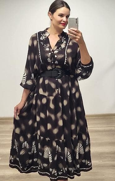 haljine za mamu i cerku: 🔥Snizeno3300 dinara🔥 Viskoza - idealna za krupnije dame💫 Obim grudi — 2