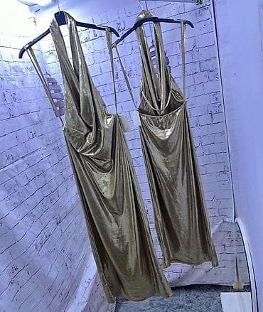 Skirts: 🔥Zlatna maxi haljina od sjajnog metalik materijala.
✅1800 din — 4