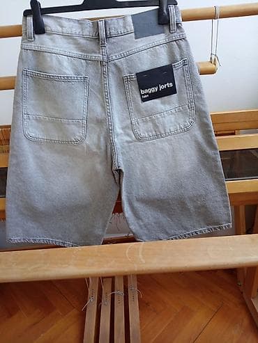 new yorker kombinezoni: Nove, džins bermude (baggy jorts) New Yorker, svetlo sive boje, vel — 6