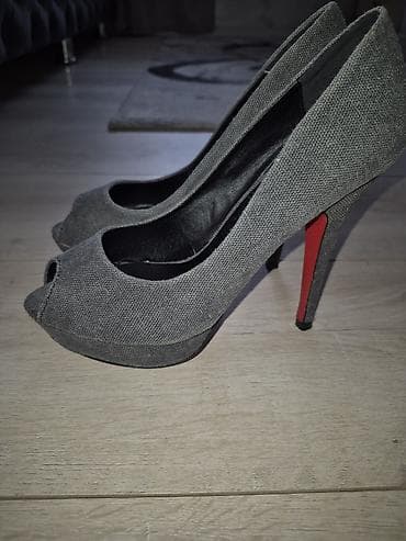aldo cipele zenske srbija: Sive ženske salonke s otvorenim prstima (peep toe) – Milano - — 3