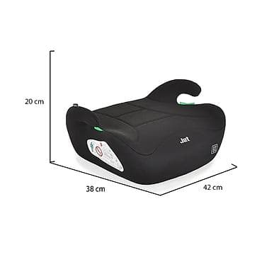 crno beli kombinezon: Auto sedište buster Jet 125–150 cm, Black – MONI (šifra: CAN2148-70) — 5