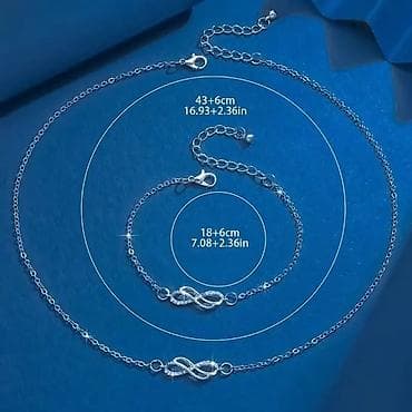 Set ogrlice i narukvice “Infinity” – elegantan dvodelni nakit u