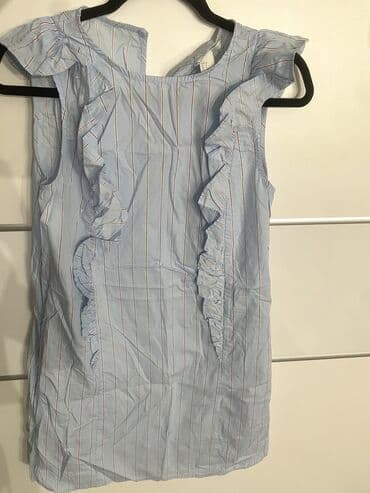 shooter haljine 2023: H&M S (EU 36), color - Light blue, Other sleeves — 1