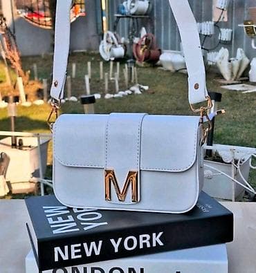 waikiki torbe za mame: Ženska crossbody torba sa metalnim slovom „M“ - Kompaktna torbica — 5