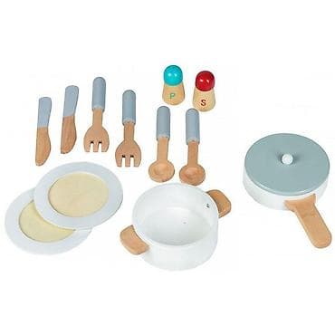 Kids' Kitchens: DRVENA KUHINJA XXL + dodaci za kuvanje – ECO TOYS Šifra proizvoda — 1