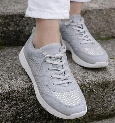 gas patike cena: Svetlosive RIEKER ženske patike – lagane i prozračne - Materijal — 1