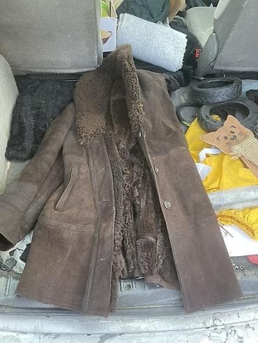 Muški kožni kaput (šinjel) sa krznom – MK Pobeda, Jugoslavija -