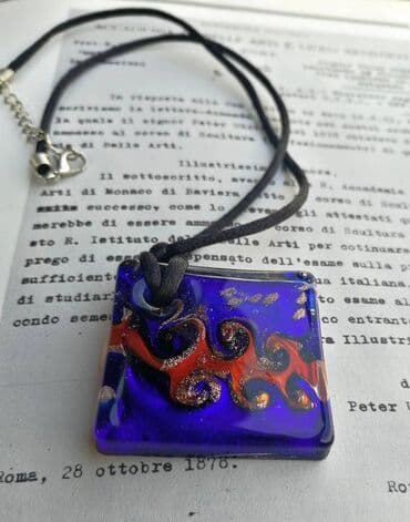 kozni prsluci sa krznom: Ogrlica sa priveskom — 1