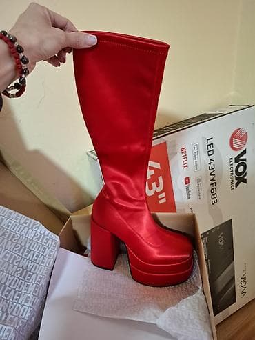 original baletanke koza: Čizme, 36, bоја - Crvena — 4