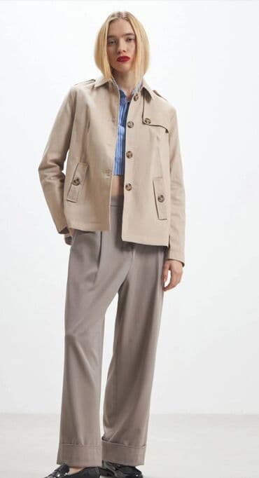 proljetne jakne ženske c a: L (EU 40), New, With lining, Single-colored, color - Beige — 4
