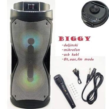 punjac za bluetooth zvucnik: Biggy karaoke zvučnik Cena: 5490 din Karaoke zvučnik savršen za — 1