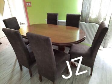 ikea sto i stolice za trpezariju: Baluster krug 40 
cena: 180 e 
stolice ravan naslon 
cena: 30 e po kom — 1