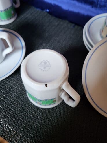 solje za caj: Soljice nove za kafu Zajecar porcelan iz 70ih. Soljice perfektne,na — 9