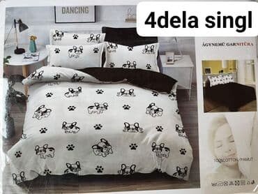 pamučna štep deka: Pamucne posteljine Set sadrzi 4 dela: Cena: 2500 din Jorganska navlaka — 1