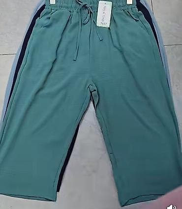 armani si: Pantalone siroke sa elastičnim pojasom i učkurom. - Boje: bež, roza — 5