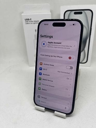 used iphones: Apple iPhone iPhone 15, 256 GB, Black, Face ID — 1