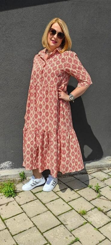 plisane haljine: Haljina 2400din Veličine L/XL i XL/2XL Model pogodan za punije dame — 3