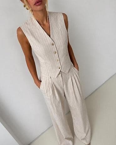ps bele pantalone: #-Novo || ☀️ • Komplet || Prsluk i pantalone Cena 4100 • Duzina — 2