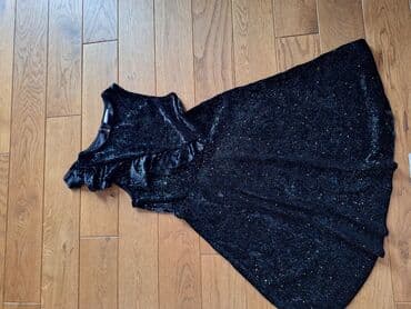 animal print haljine: Dečija haljina ZARA, veličina 9 godina (134 cm). - Boja: crna sa — 1