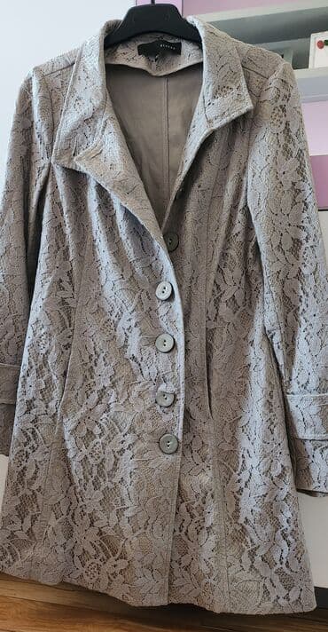 camel active jakne: S (EU 36), New, With lining, Embroidery, Floral, Single-colored, color - Grey — 1
