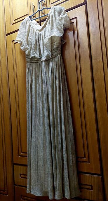 dugacke haljine svecane: S (EU 36), color - Gold, Evening, Other sleeves — 2