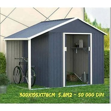 Dečiji nameštaj: Metalne baštenske šupe – više modela i dimenzija Opis: - Robustne — 1